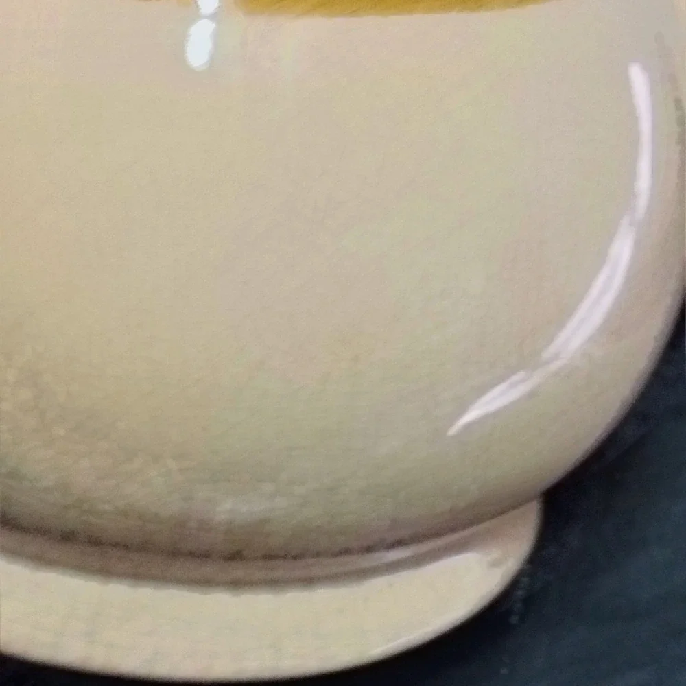 Vintage Tri-Color Glazed Stoneware Ceramic Teapot Brown Tan Rustic Farmhouse‎